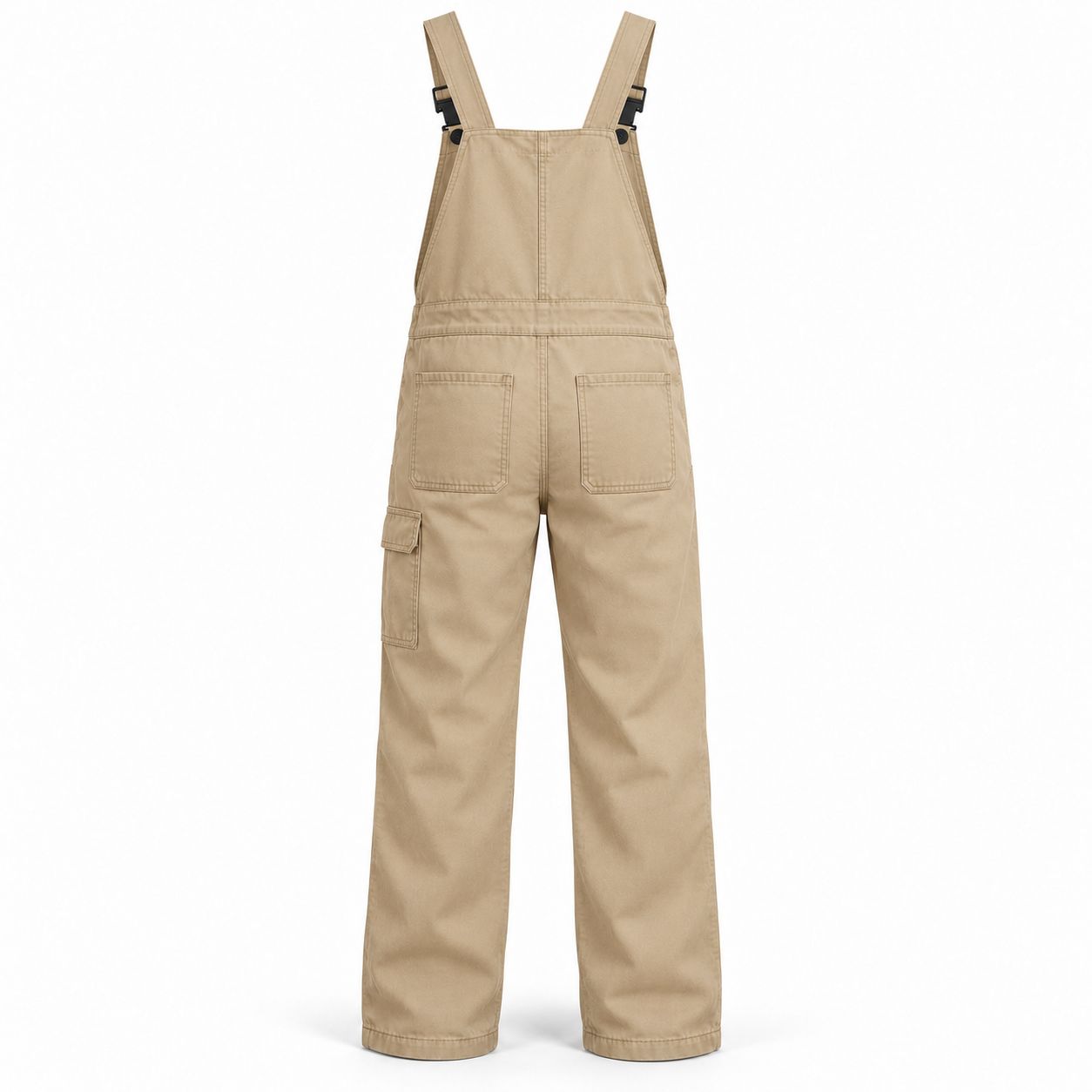Sand Cotton-Drill Utility Bib Overalls – Back | Liberty Edge Industries