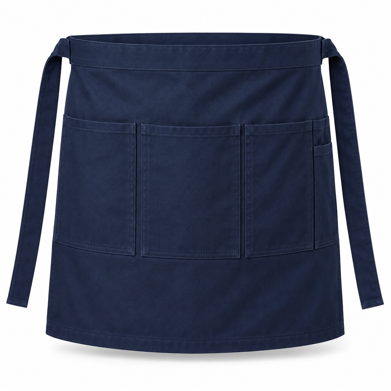 Navy Multi-Pocket Waist Apron – Front | Liberty Edge Industries