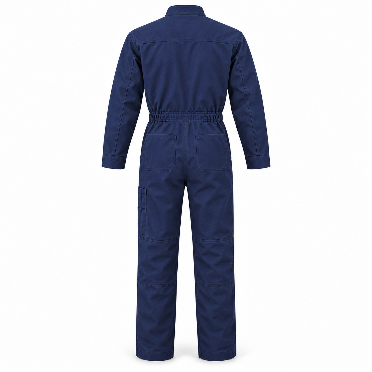 Navy Zip-Front Mechanic Coverall – Back | Liberty Edge Industries