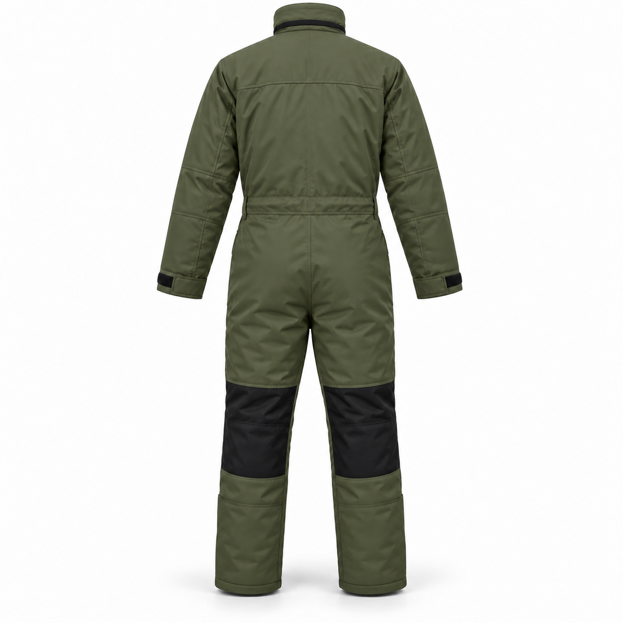 Olive Insulated Full-Length Coverall – Back | Liberty Edge Industries