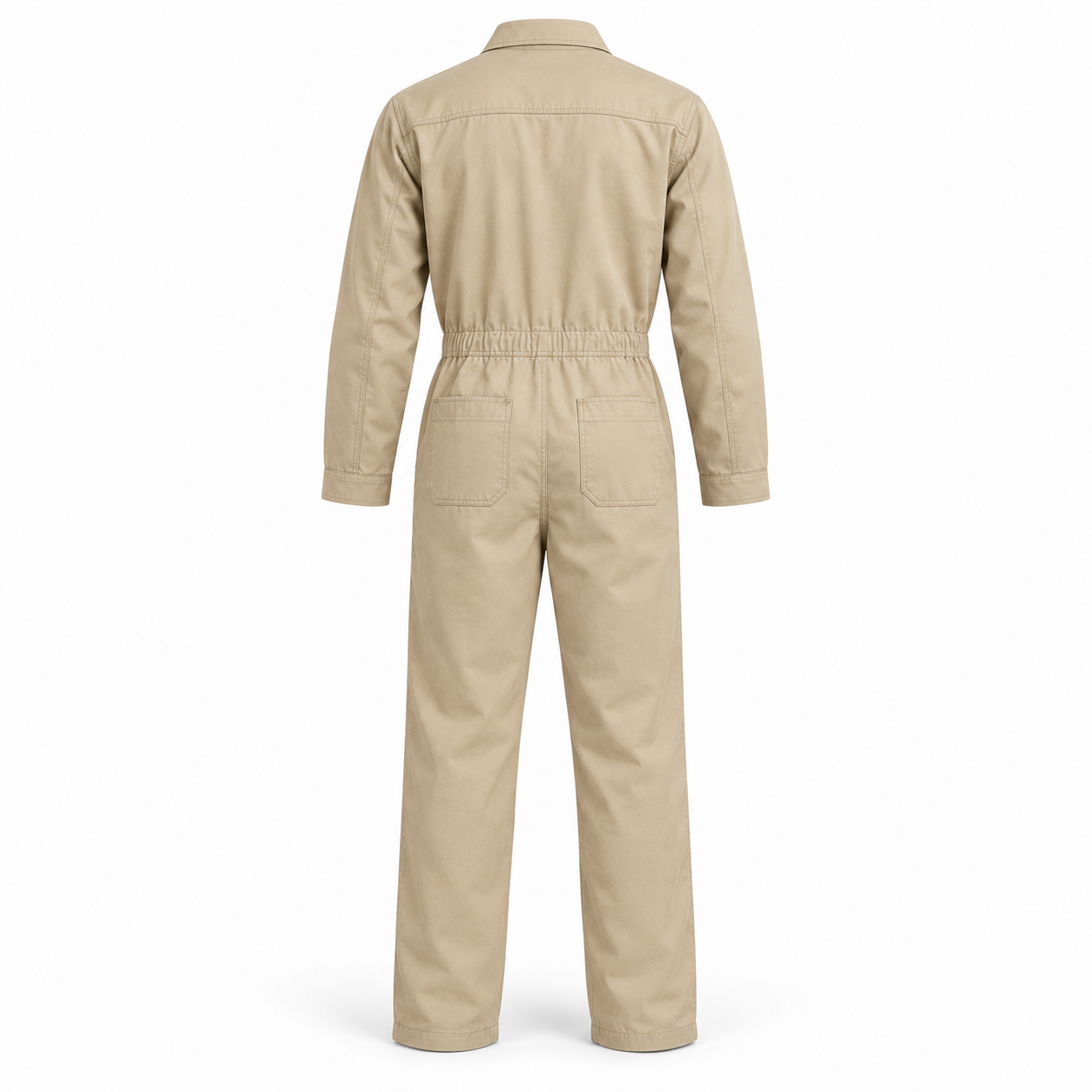Sand Lightweight Cotton Coverall – Back | Liberty Edge Industries