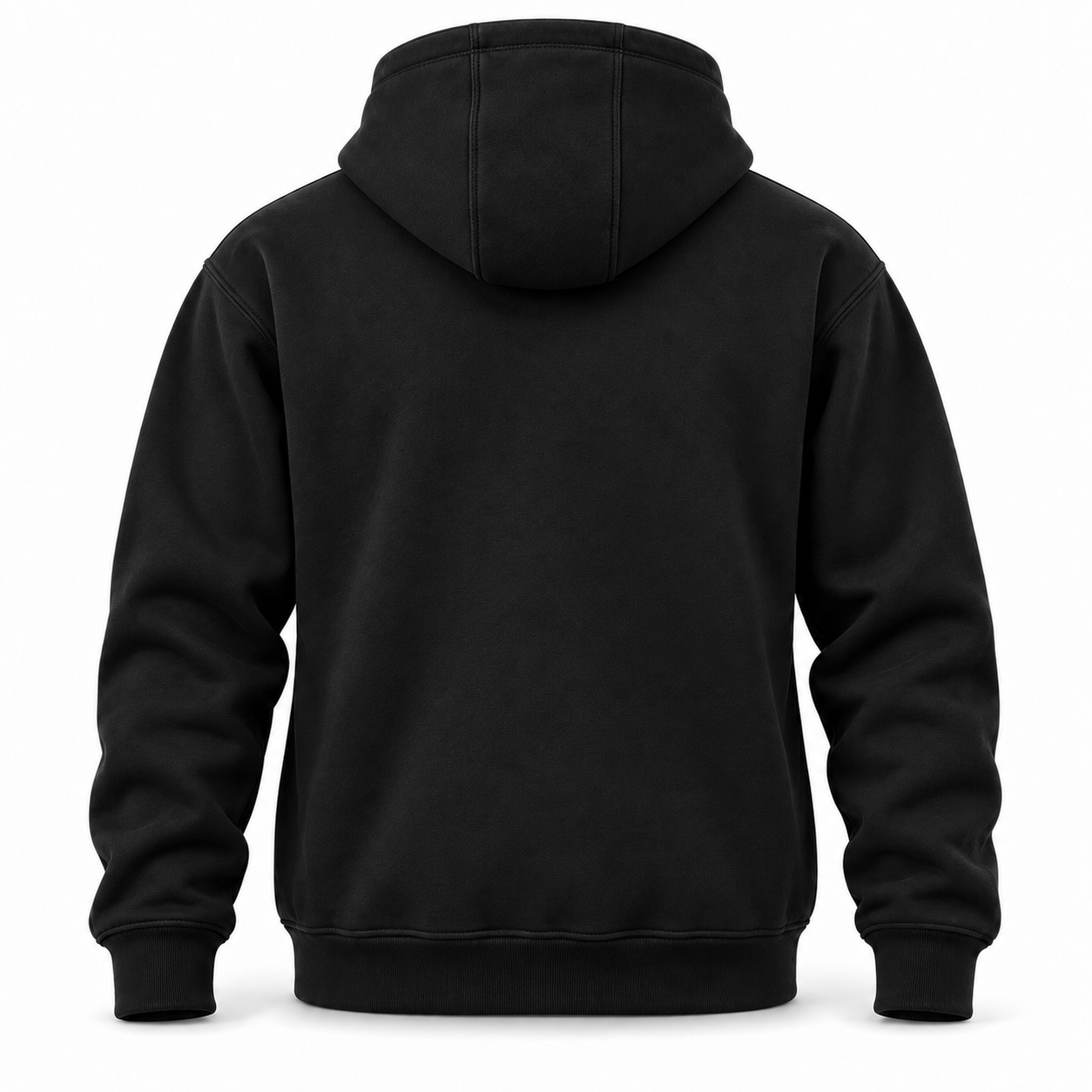 Black Hooded Work Sweatshirt – Back | Liberty Edge Industries