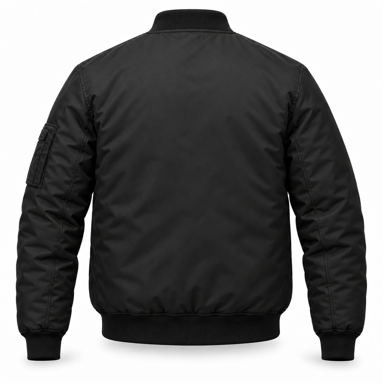 Black Insulated Work Bomber – Back | Liberty Edge Industries