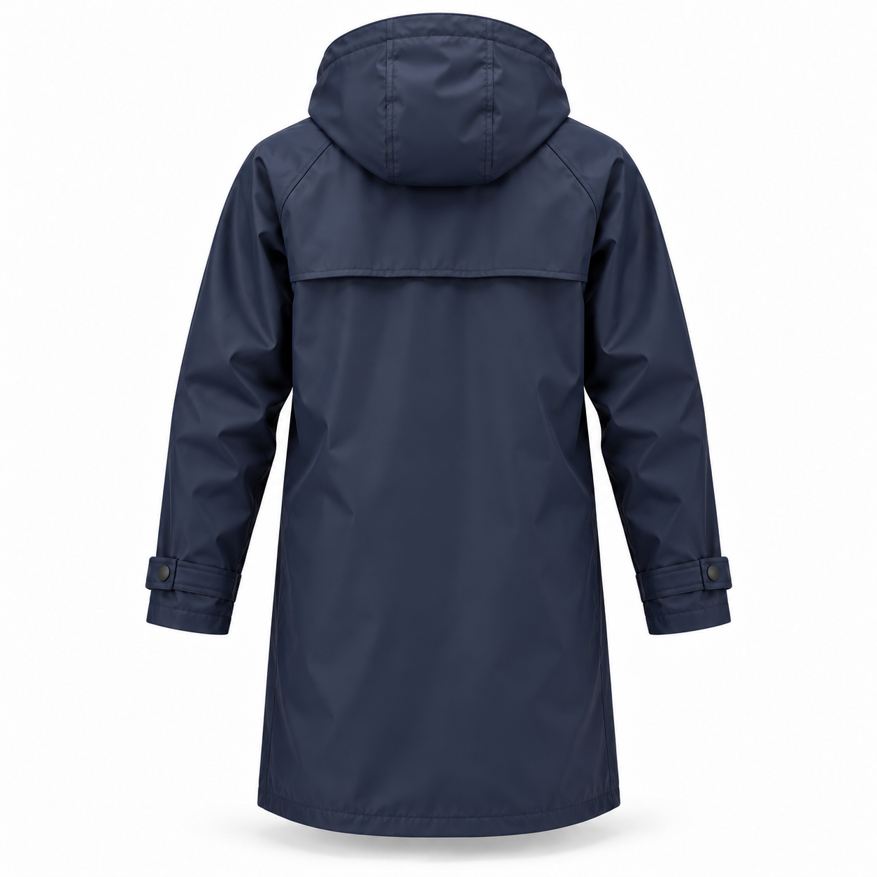 Navy Longline Site Raincoat – Back | Liberty Edge Industries