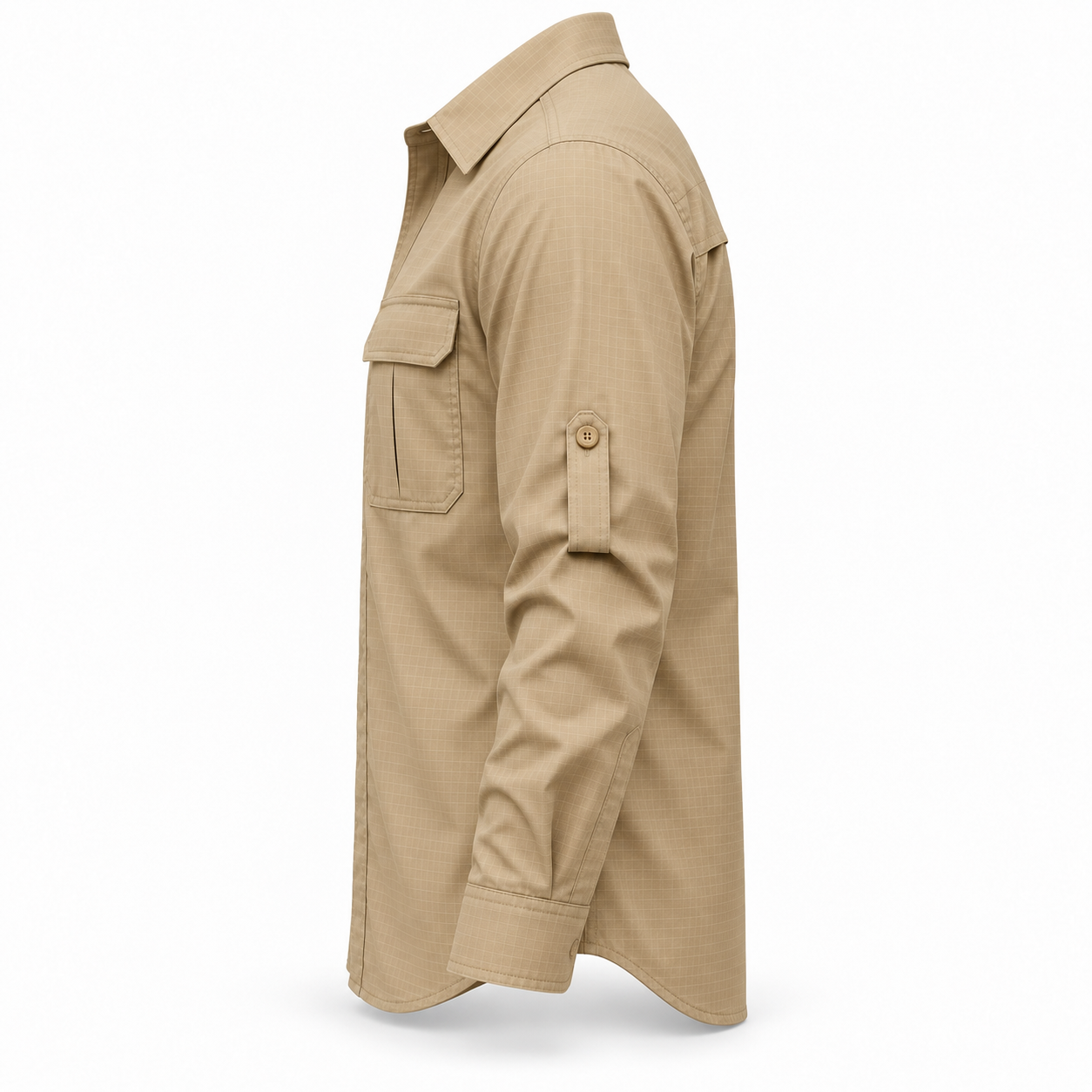 Sand Ripstop Field Work Shirt – Side | Liberty Edge Industries