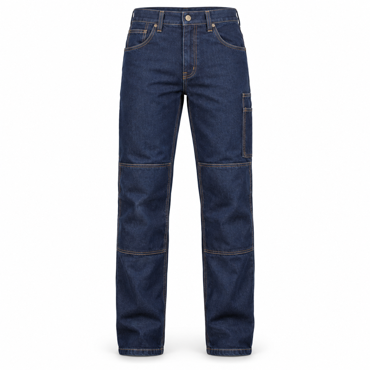 Blue Reinforced Work Jeans – Front | Liberty Edge Industries