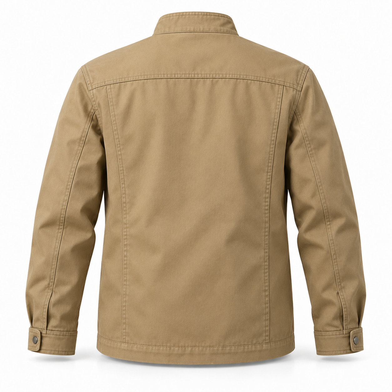Khaki Multi-Pocket Service Jacket – Back | Liberty Edge Industries