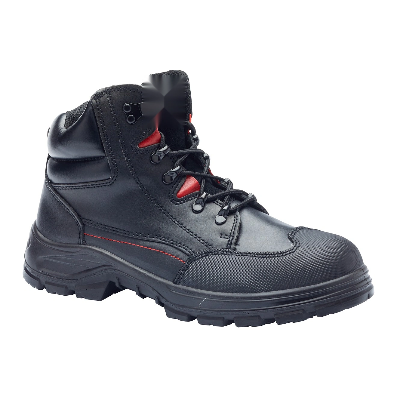 Black & Red Ankle Work Boot – Product photograph | Liberty Edge Industries