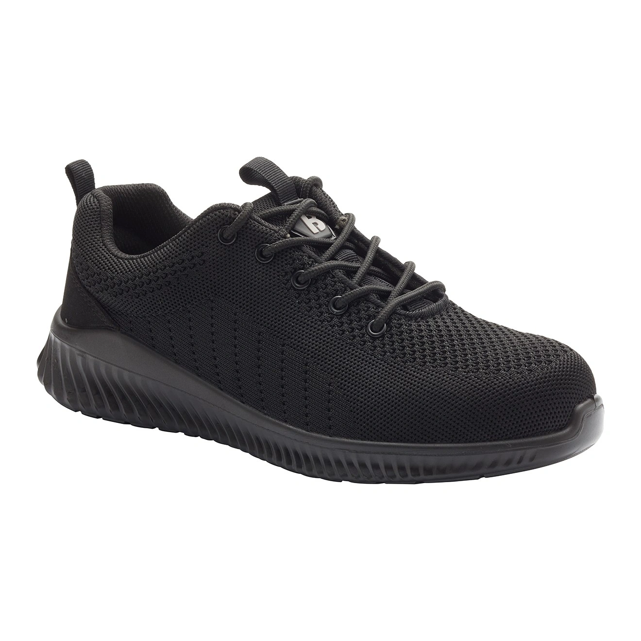 Black Ribbed-Sole Work Trainer – Product photograph | Liberty Edge Industries
