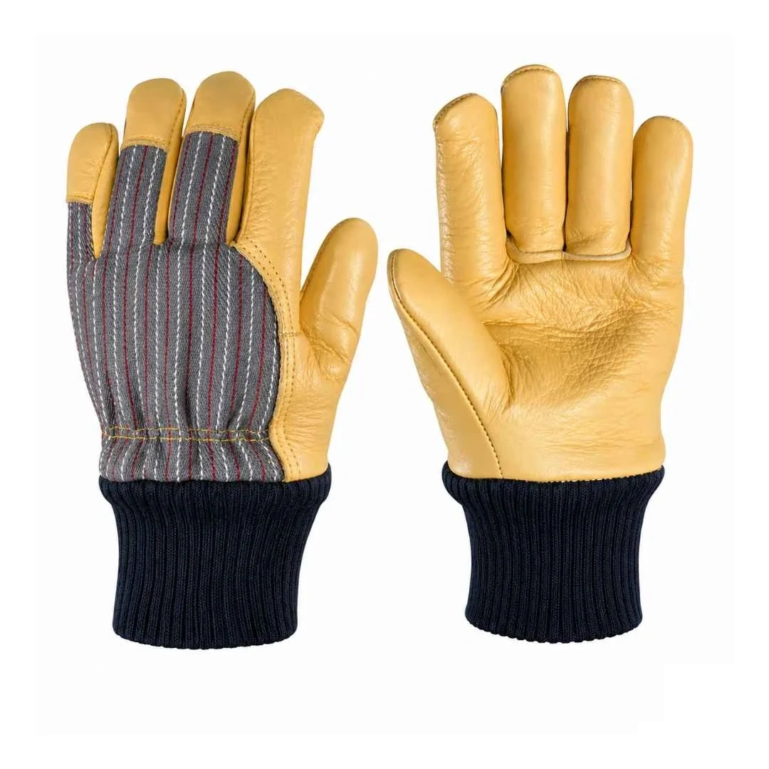 Striped-Back Leather-Palm Gloves – Pair photograph | Liberty Edge Industries