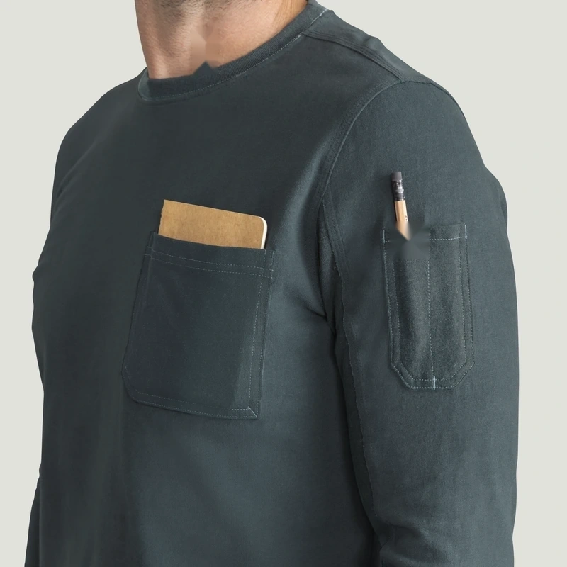 Long-Sleeve Utility Crew – Detail | Liberty Edge Industries