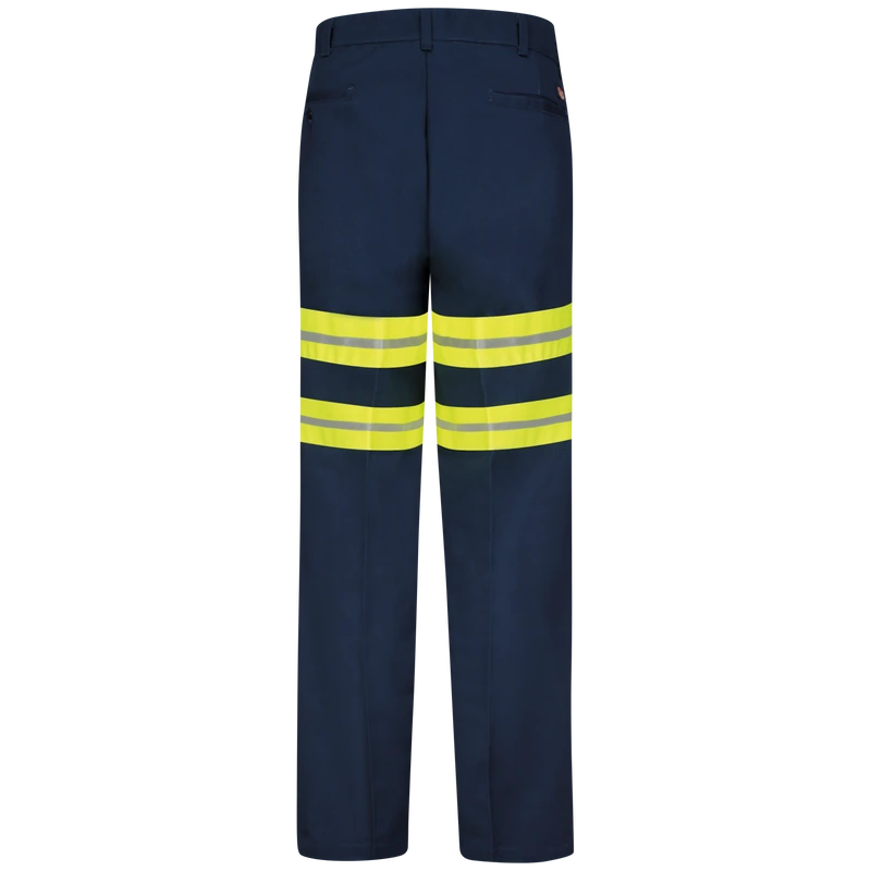 Reflective Navy Work Trousers – Back | Liberty Edge Industries