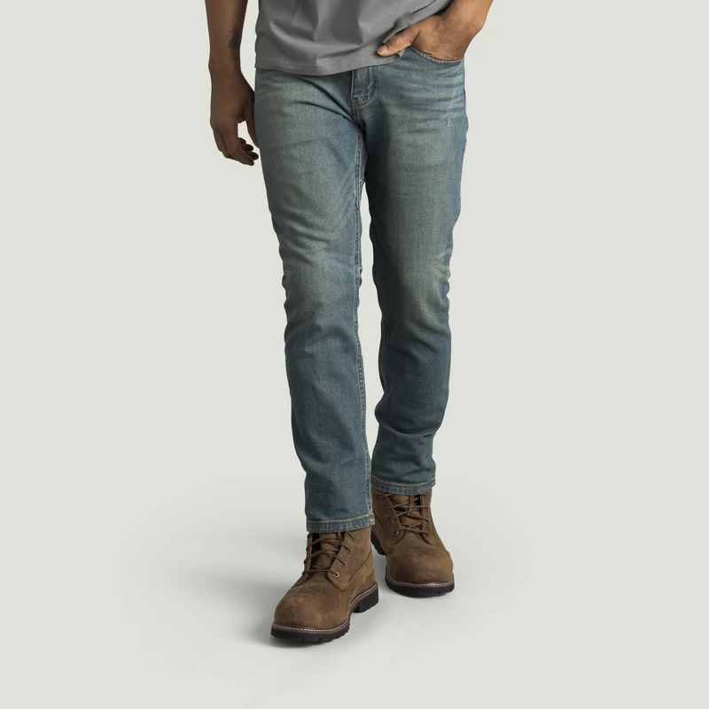 Faded Blue Work Jeans – Photographed view | Liberty Edge Industries