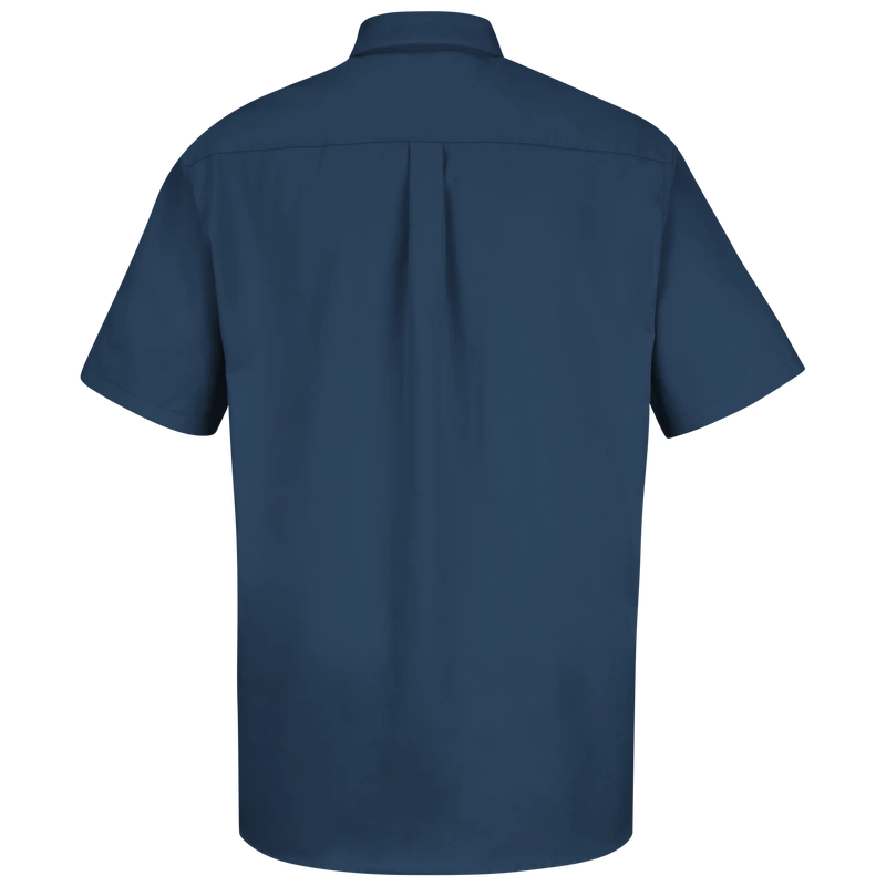 Navy Short-Sleeve Work Shirt – Back | Liberty Edge Industries
