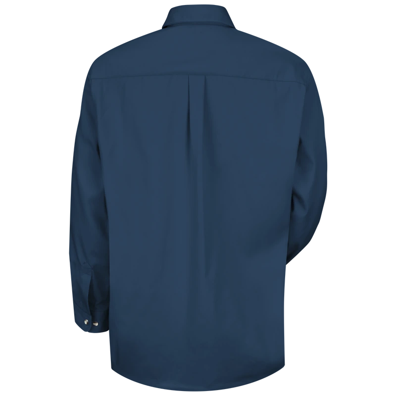 Navy Long-Sleeve Work Shirt – Back | Liberty Edge Industries