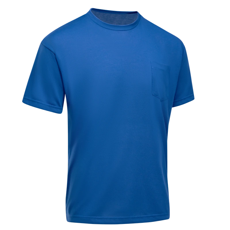 Royal Blue Work T-Shirt – Left | Liberty Edge Industries