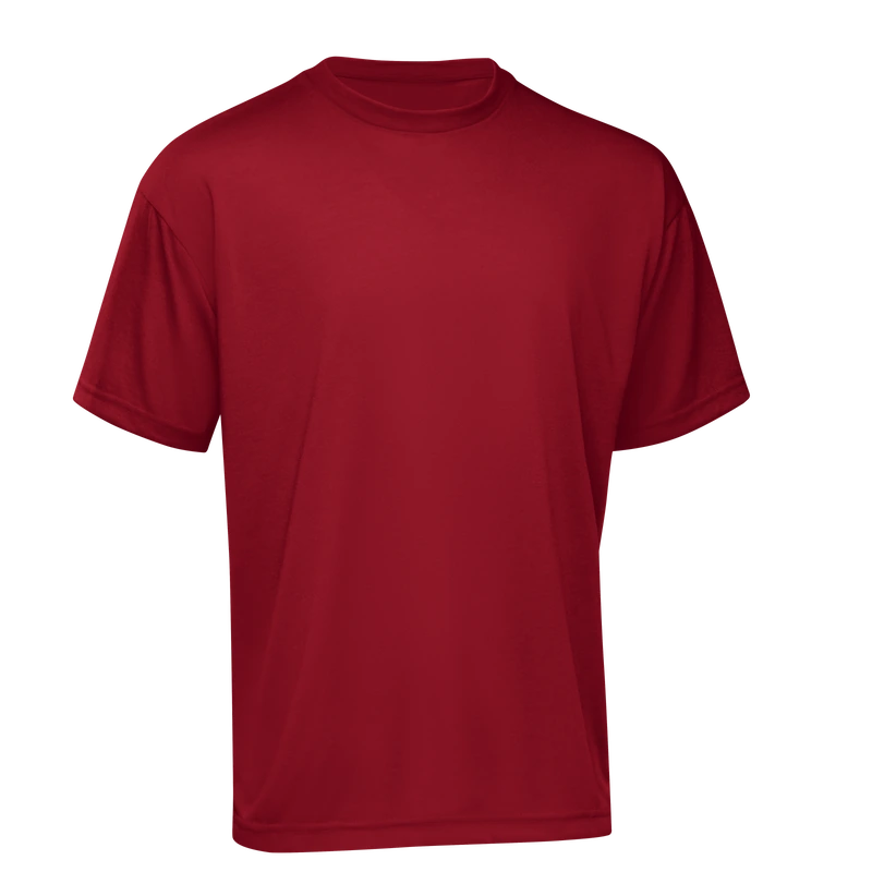 Red Short-Sleeve Work Tee – Left | Liberty Edge Industries