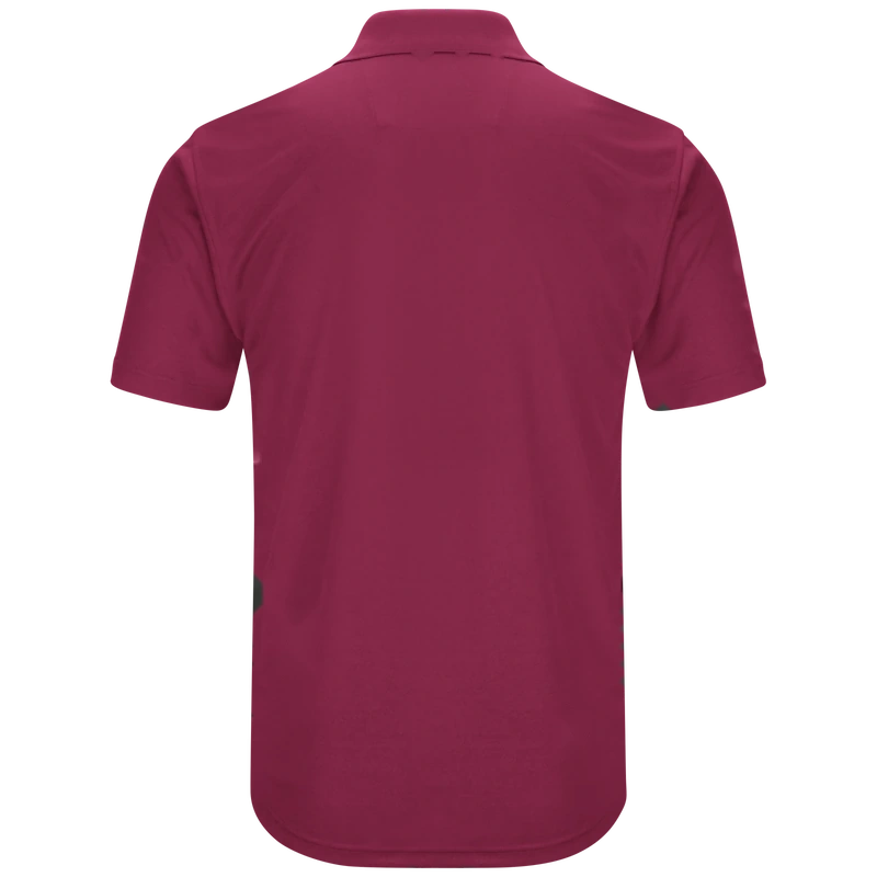 Burgundy Work Polo – Back | Liberty Edge Industries