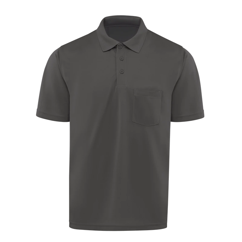 Charcoal Work Polo – Front | Liberty Edge Industries