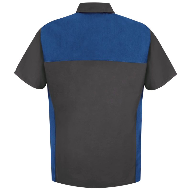 Contrast Panel Work Shirt – Back | Liberty Edge Industries