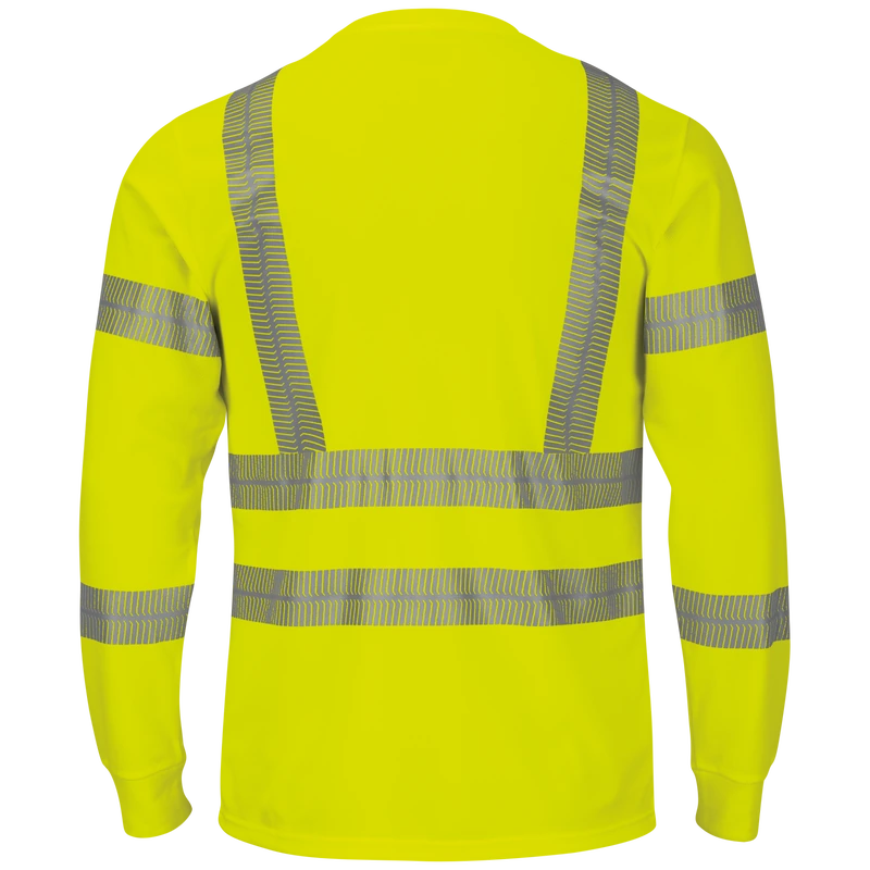 Reflective Yellow Work Shirt – Back | Liberty Edge Industries